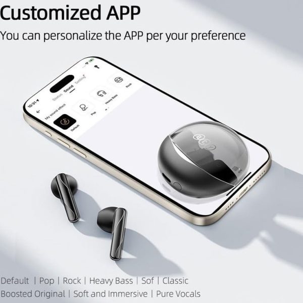 هندزفری بلوتوثی کیو سی وای Qcy Ailybuds Clear white - Image 2